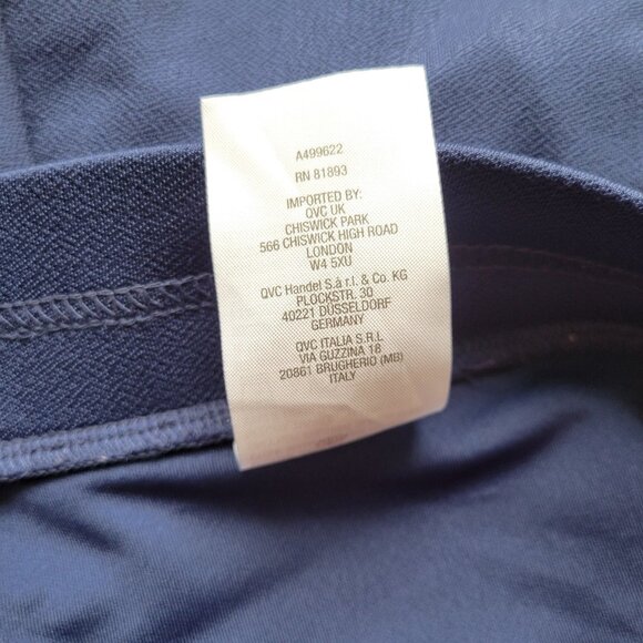 Isaac Mizrahi Live QVC Womens Skirt 3XP Mini Flare Blue Poly Blend BLU205E - Picture 8 of 9